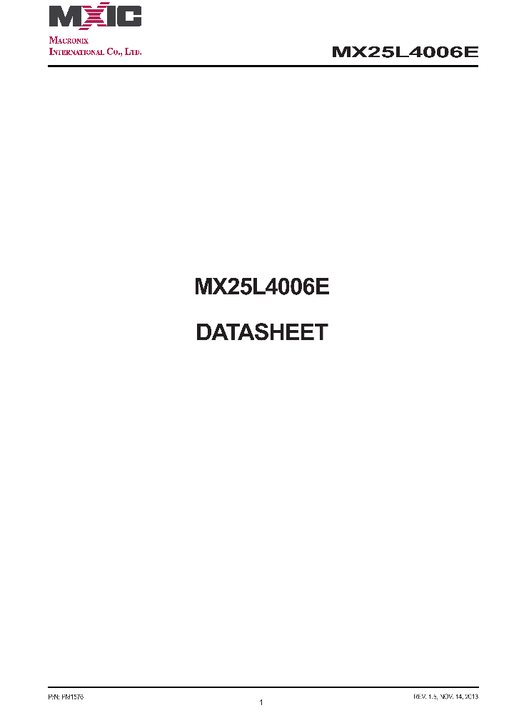 MX25L4006EZNI12G_8144799.PDF Datasheet