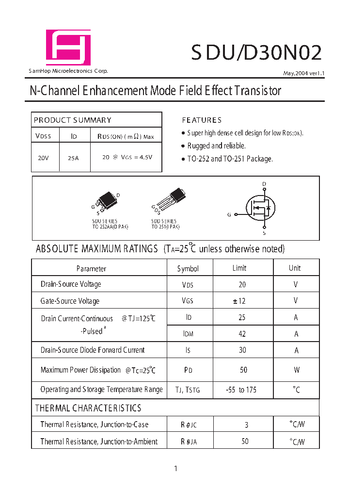 SDD30N02_8151320.PDF Datasheet