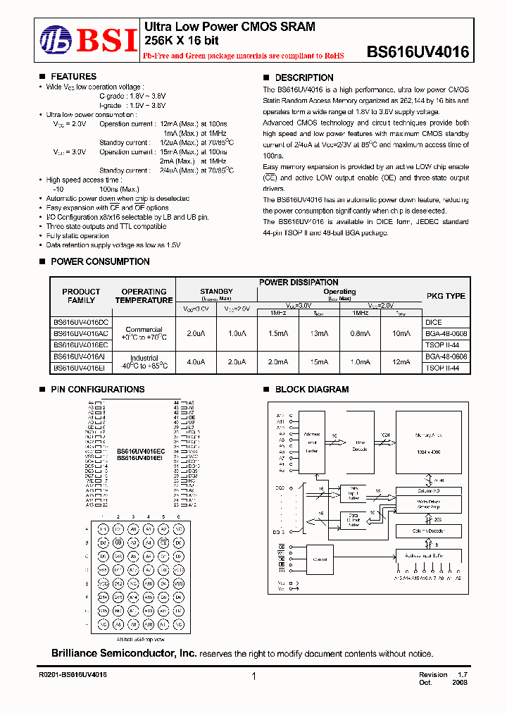 BS616UV4016AIP10_8152495.PDF Datasheet