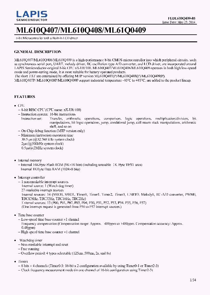 ML610Q407_8153961.PDF Datasheet