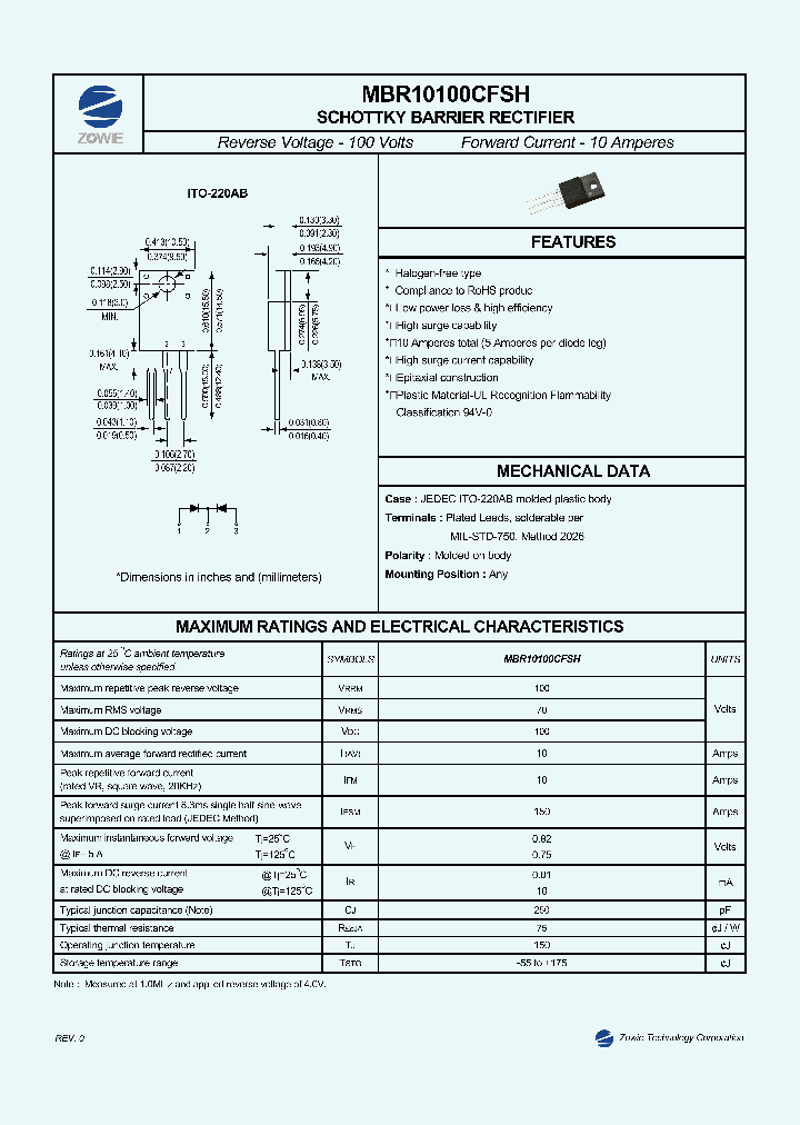 MBR10100CFSH_8162503.PDF Datasheet