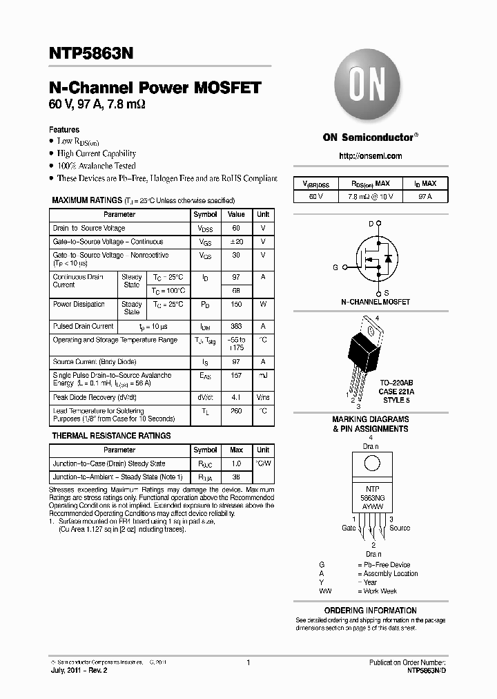 NTP5863N_8171197.PDF Datasheet