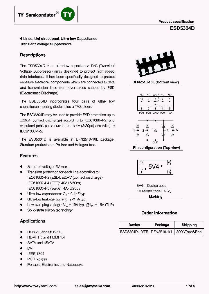 ESD5304D_8172744.PDF Datasheet