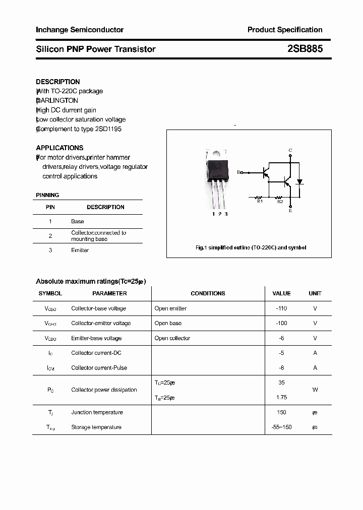 2SB885_8176638.PDF Datasheet