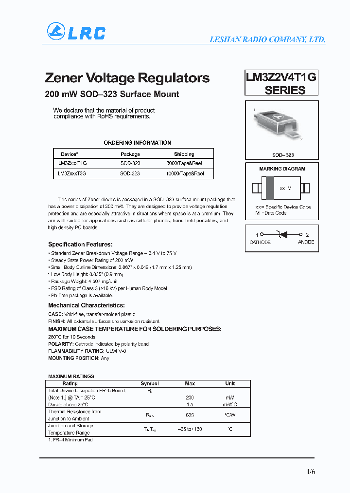 LM3Z2V7T1G-15_8183300.PDF Datasheet
