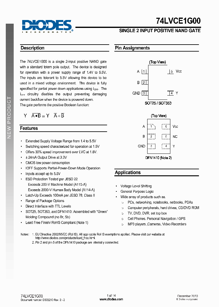 74LVCE1G00SE-7_8184317.PDF Datasheet