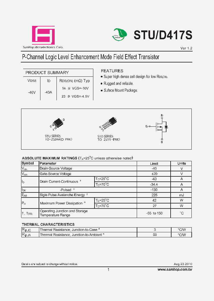 STUD417S_8184260.PDF Datasheet