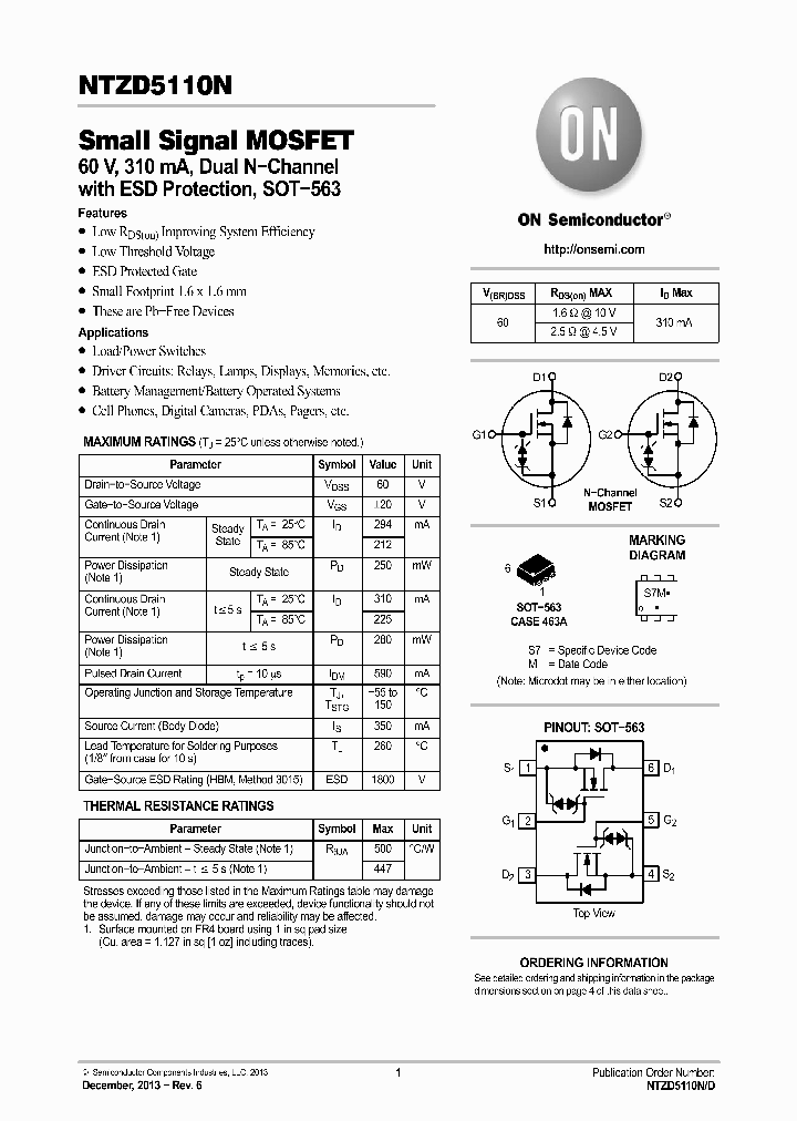 NTZD5110NT5G_8188255.PDF Datasheet