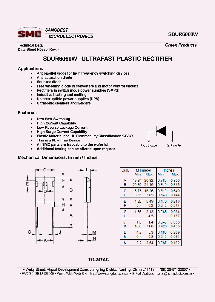 SDUR6060W_8189035.PDF Datasheet