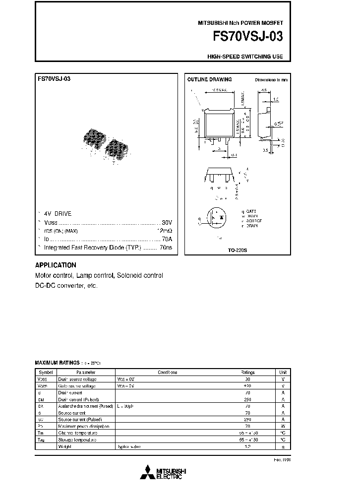 FS70VSJ03_8191146.PDF Datasheet