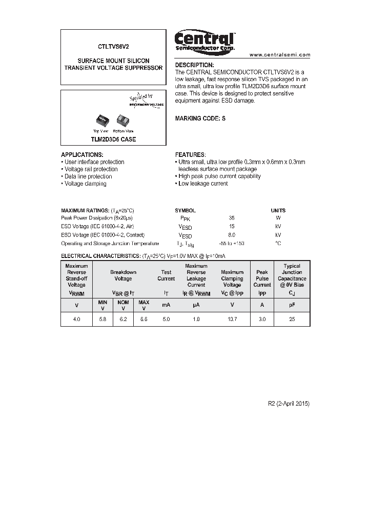 CTLTVS6V2_8196374.PDF Datasheet