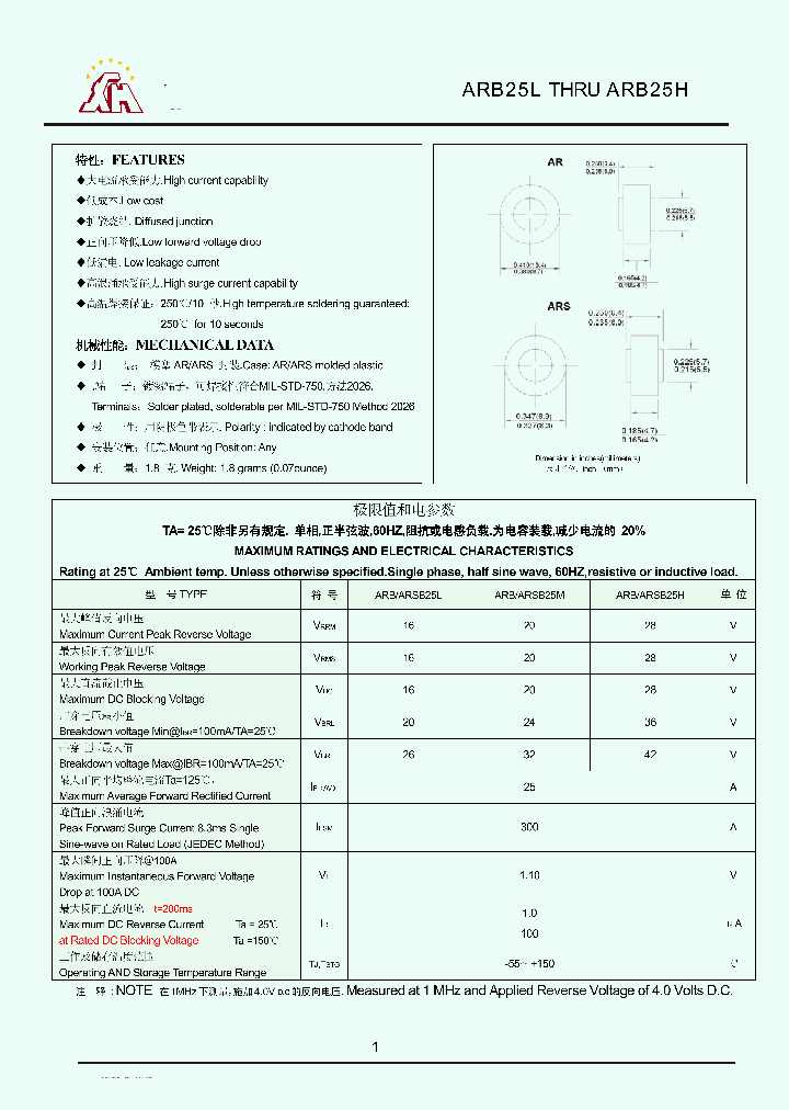 ARB25M_8196736.PDF Datasheet