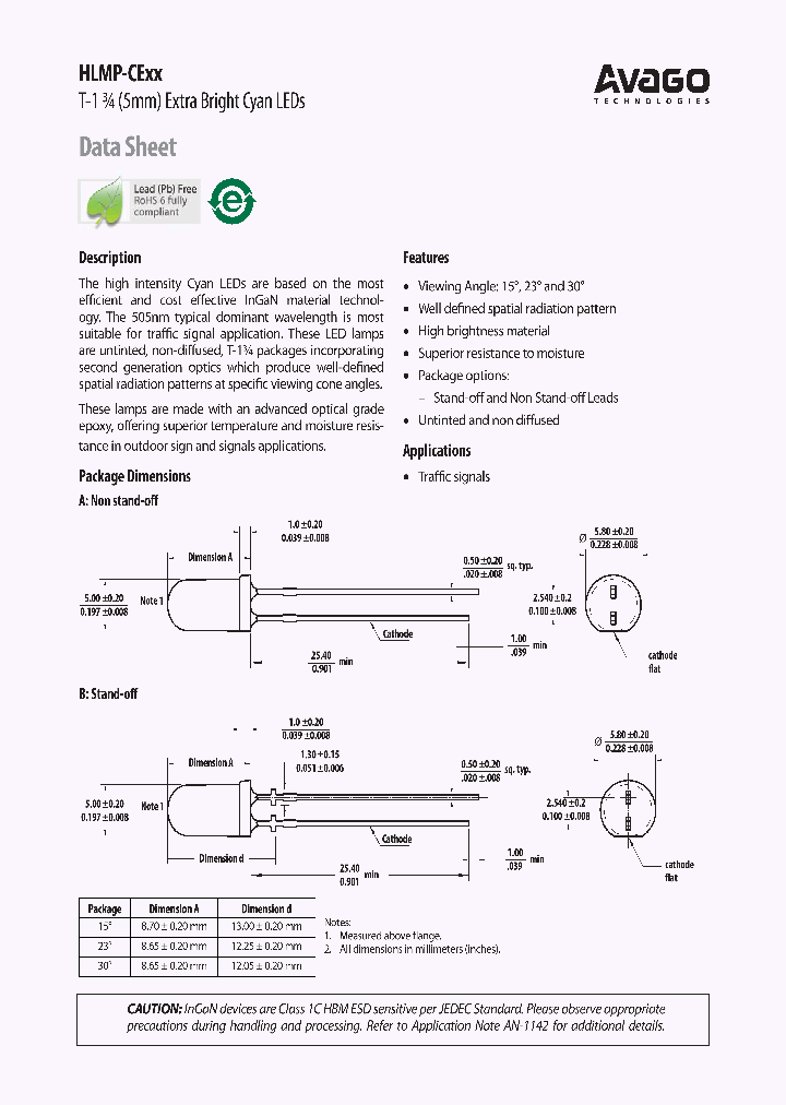 HLMP-CE34-Y1CDD_8201053.PDF Datasheet
