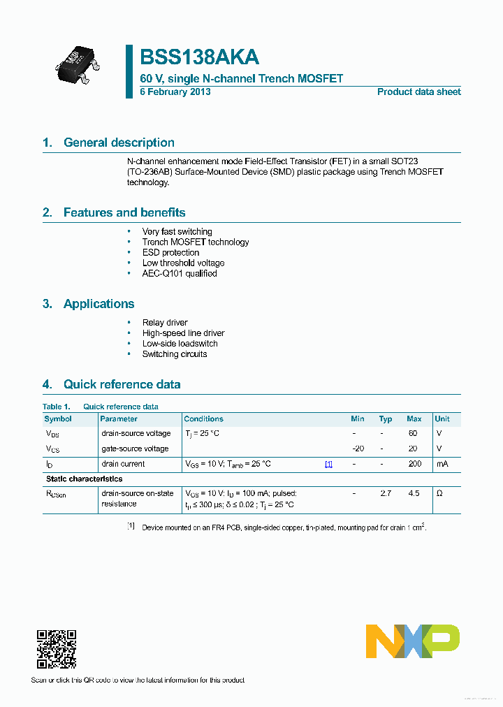 BSS138AKA_7829779.PDF Datasheet