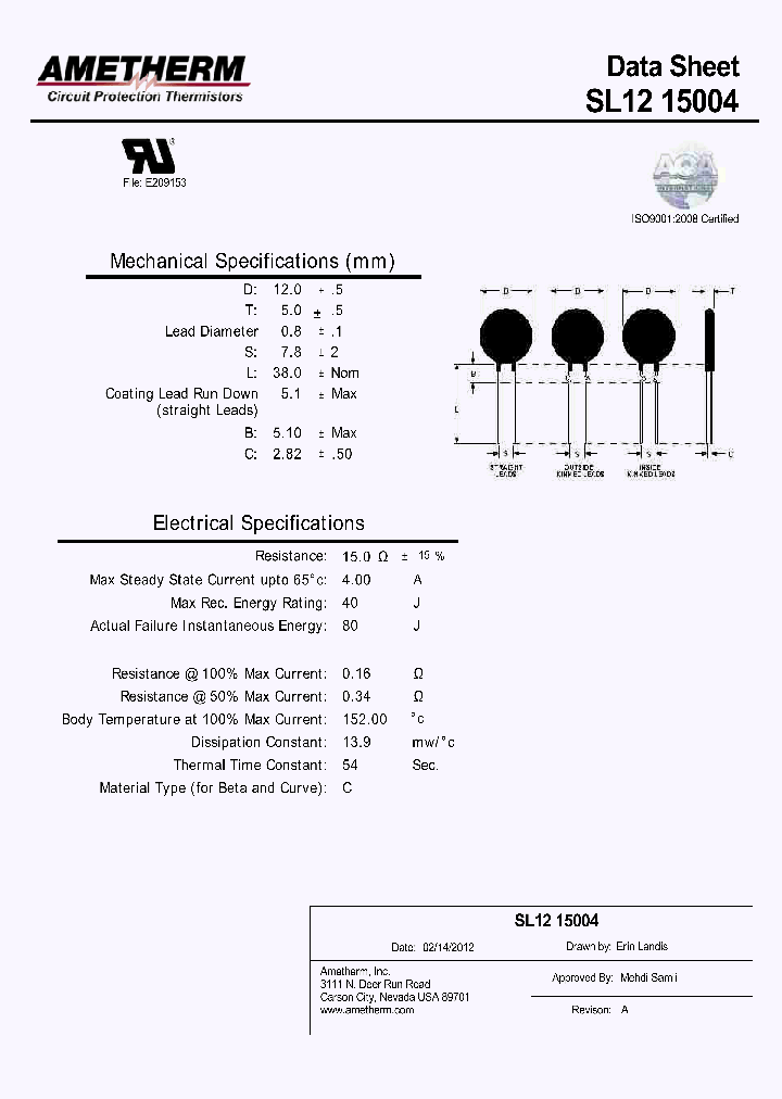 SL1215004_8206200.PDF Datasheet