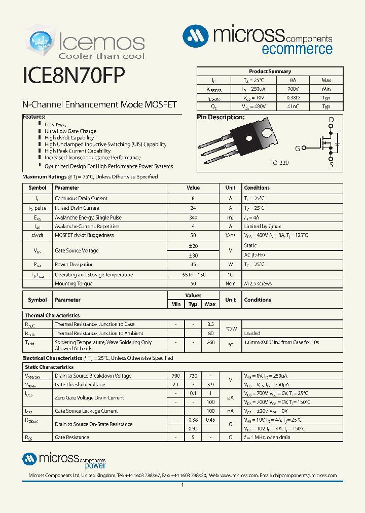 ICE8N70FP_8208990.PDF Datasheet