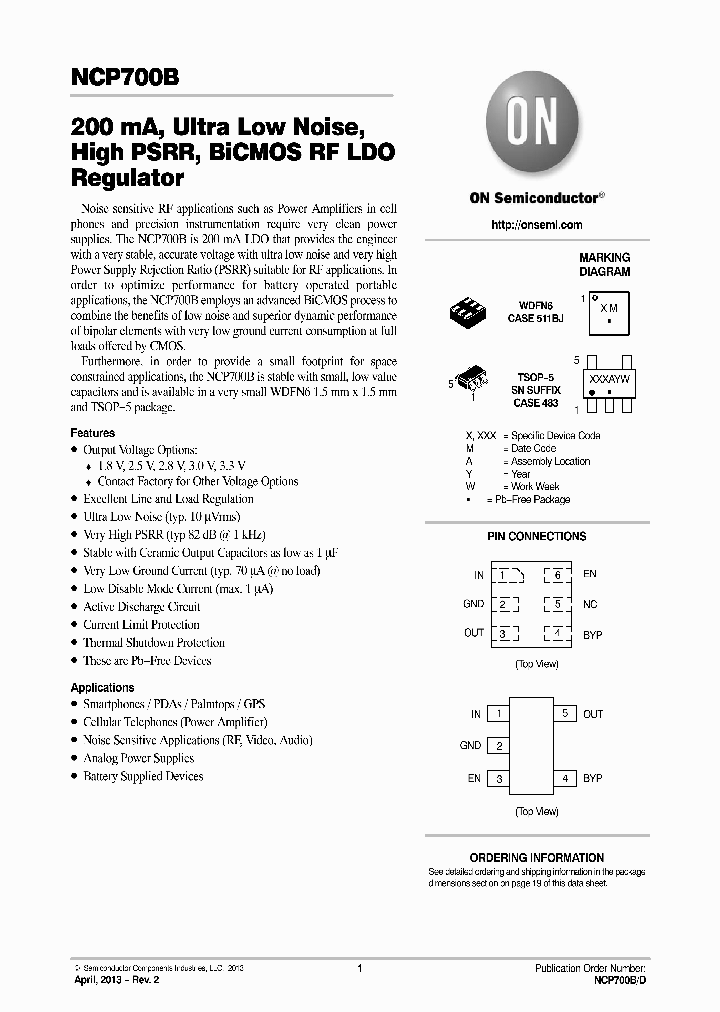 NCP700BMT25TBG_8211404.PDF Datasheet
