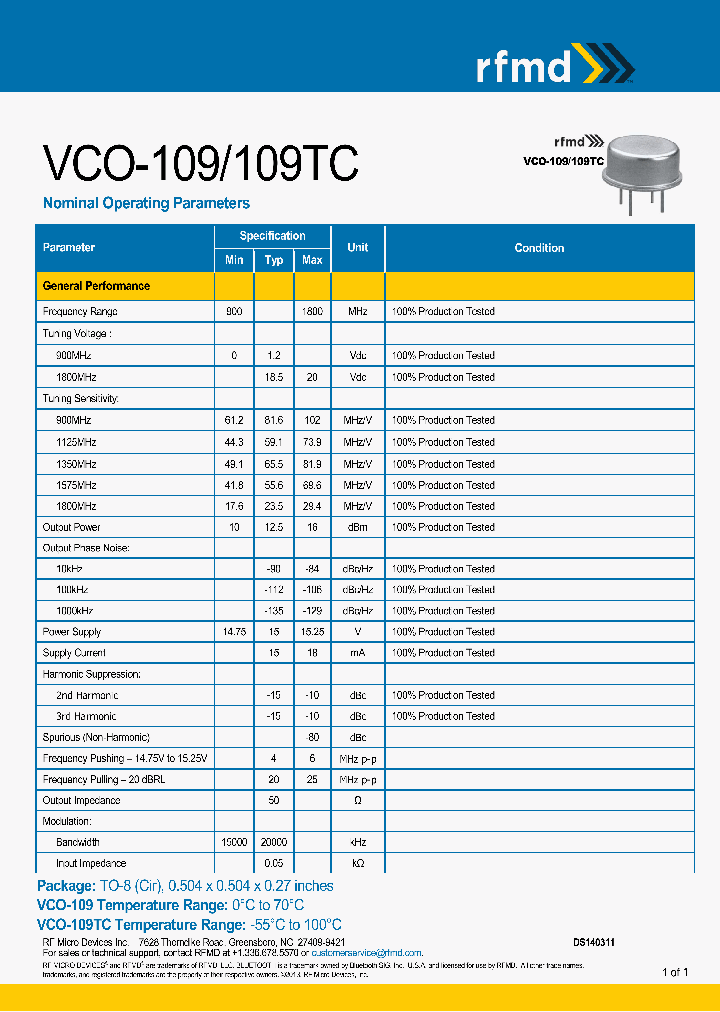 VCO-109_8216418.PDF Datasheet