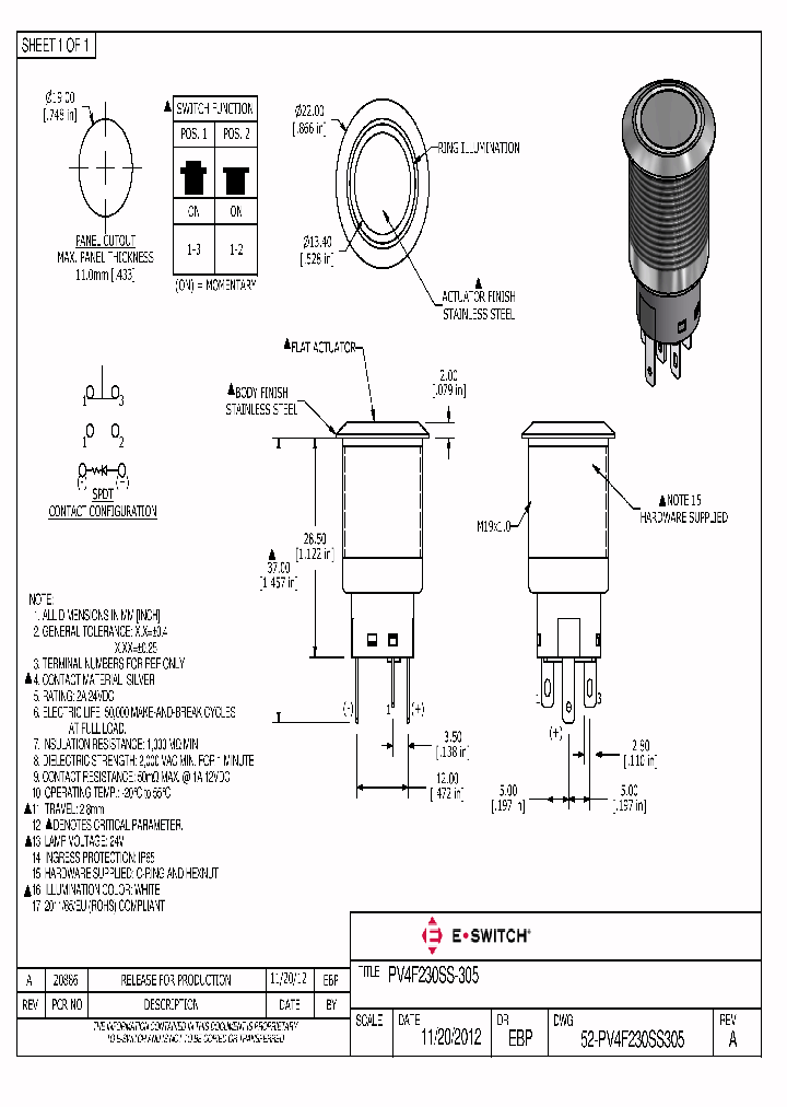 52-PV4F230SS305_8222172.PDF Datasheet