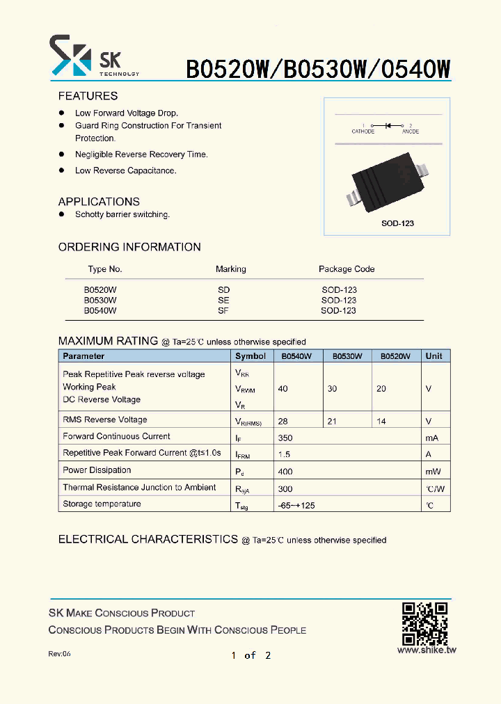 B0530W_8222944.PDF Datasheet