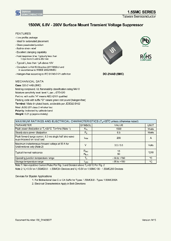 15SMC160_8223973.PDF Datasheet