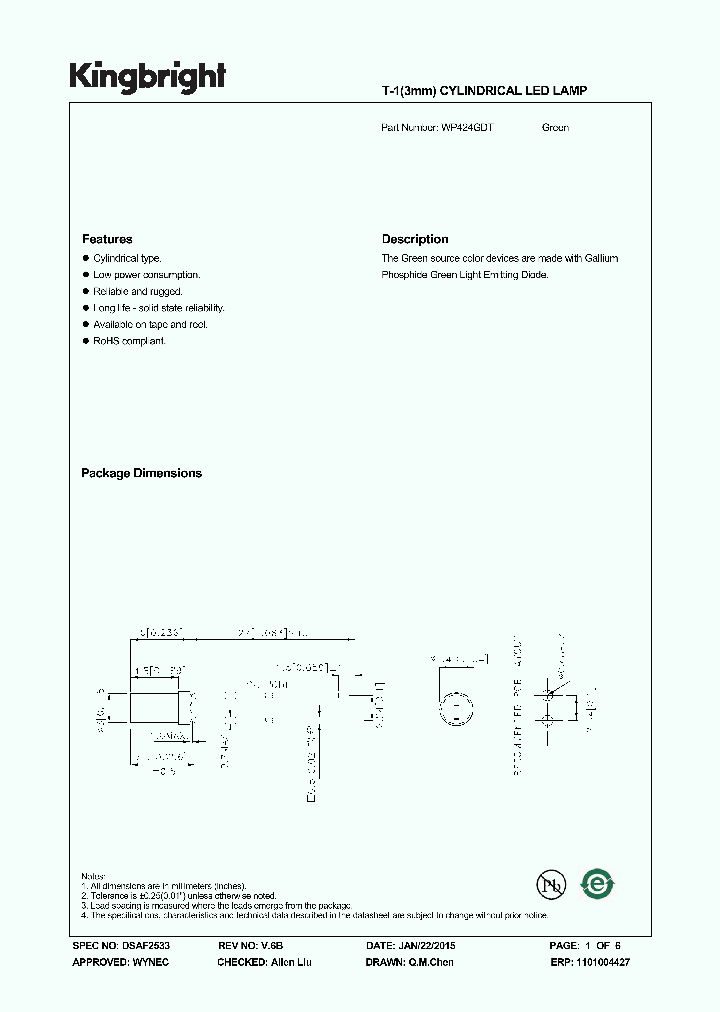 WP424GDT-15_8224258.PDF Datasheet