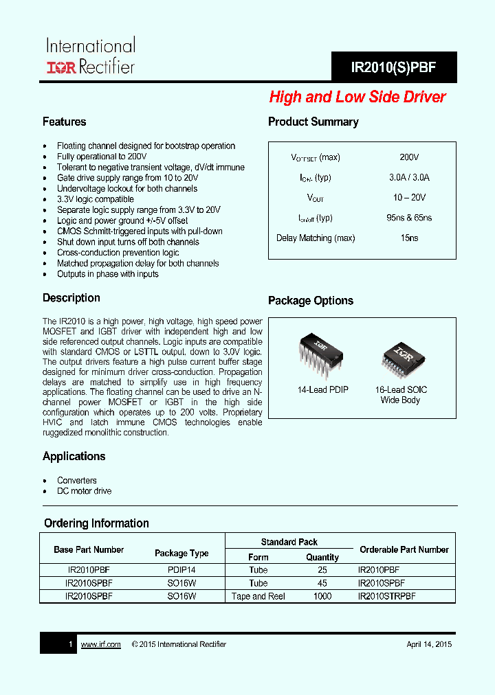 IR2010PBF-15_8226079.PDF Datasheet