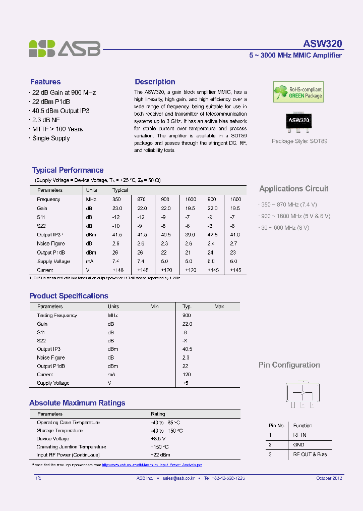 ASW320_8226635.PDF Datasheet