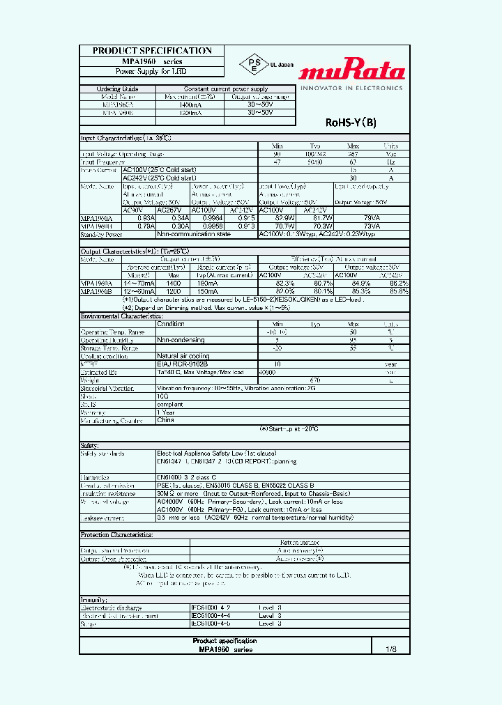 MPA1960B_8227840.PDF Datasheet