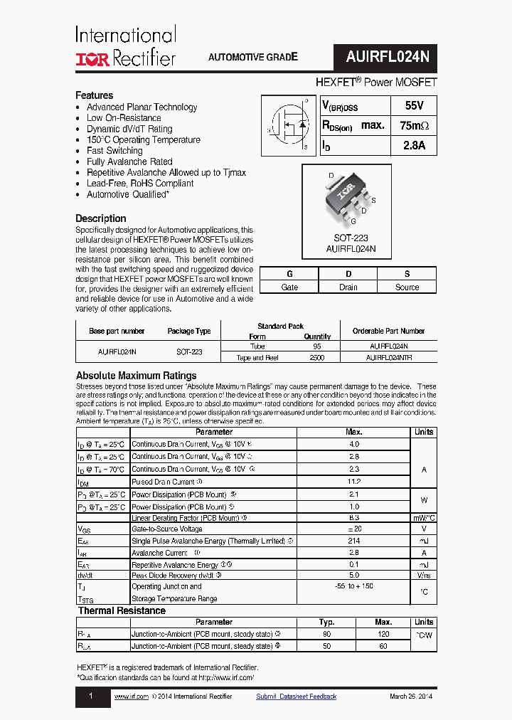 AUIRFL024N_8228135.PDF Datasheet