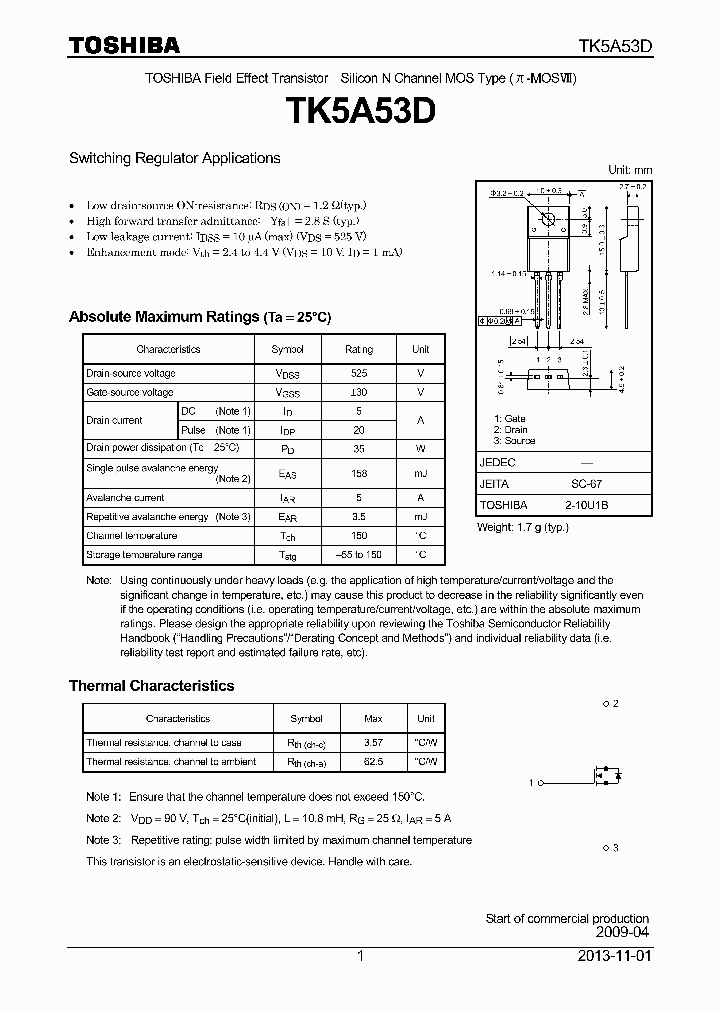 TK5A53D_7843275.PDF Datasheet