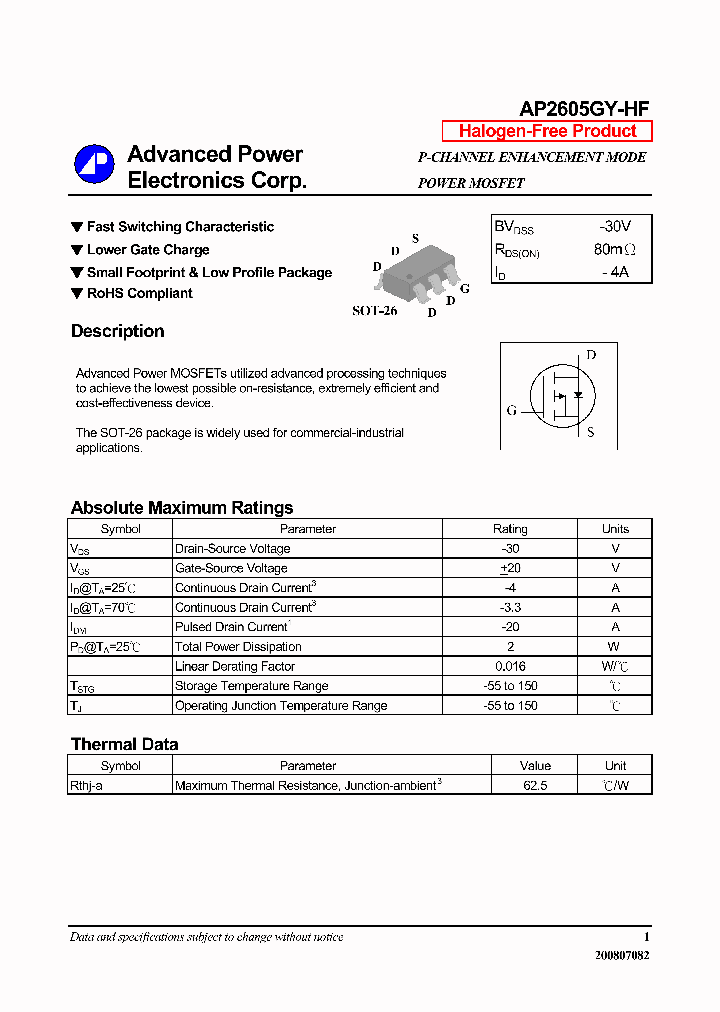 AP2605GY-HF-14_8229617.PDF Datasheet