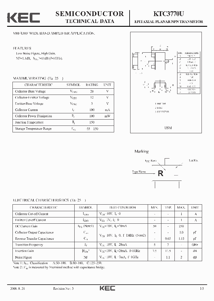 KTC3770U-15_8230709.PDF Datasheet