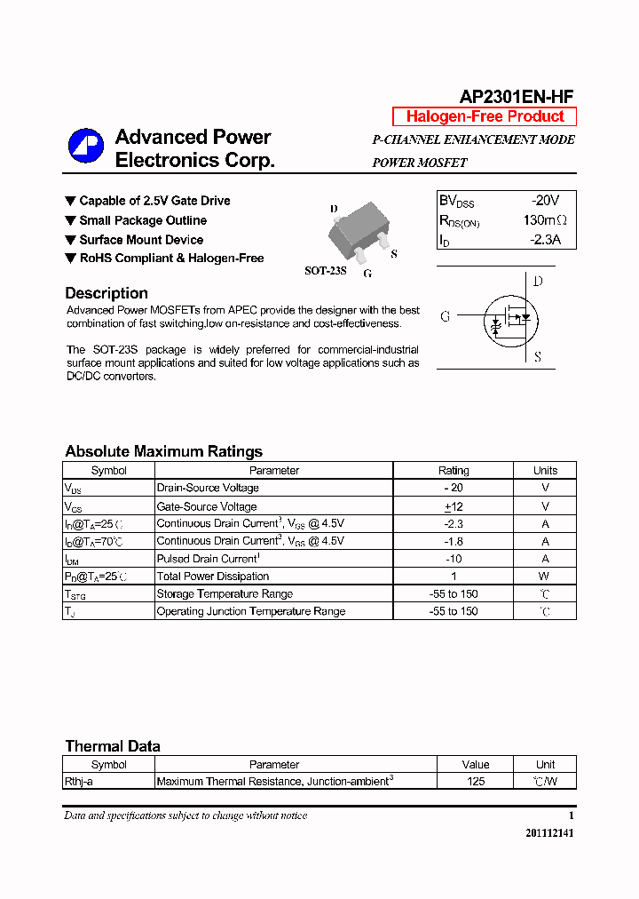 AP2301EN-HF-14_8230984.PDF Datasheet