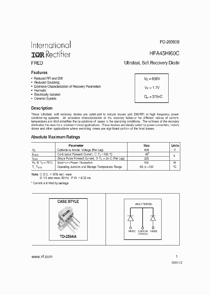 HFA45HI60C_8231543.PDF Datasheet