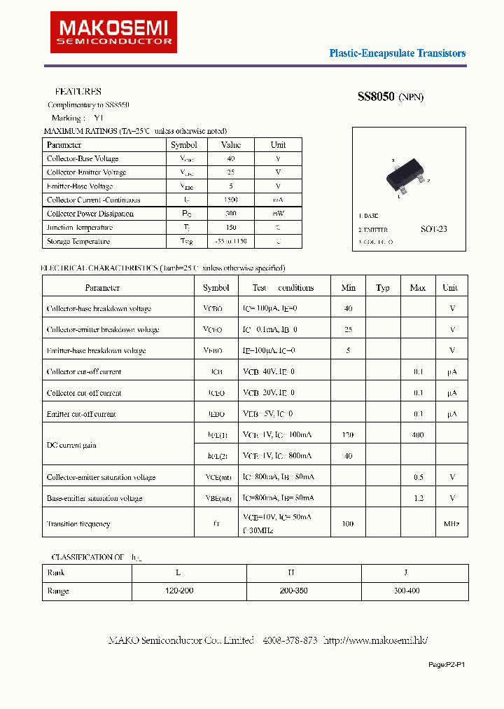 SS8050_8233815.PDF Datasheet