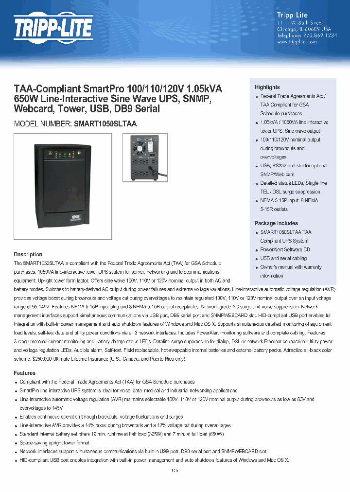 SMART1050SLTAA_8235931.PDF Datasheet