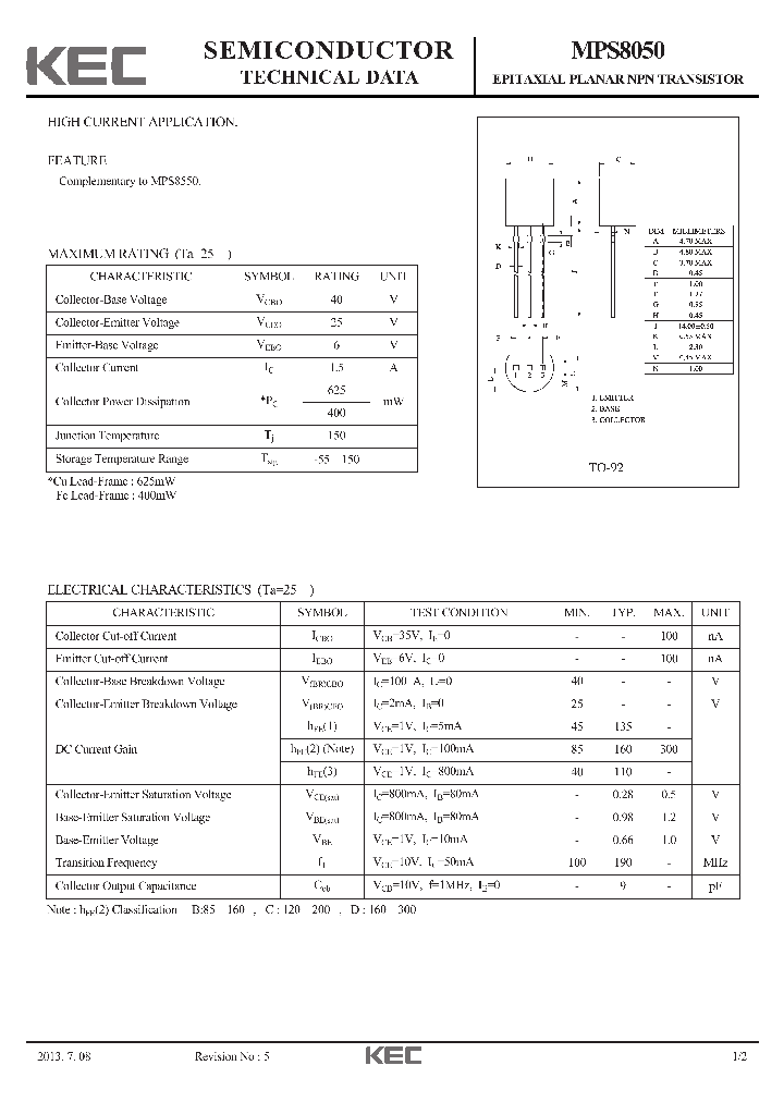 MPS8050-15_8237232.PDF Datasheet