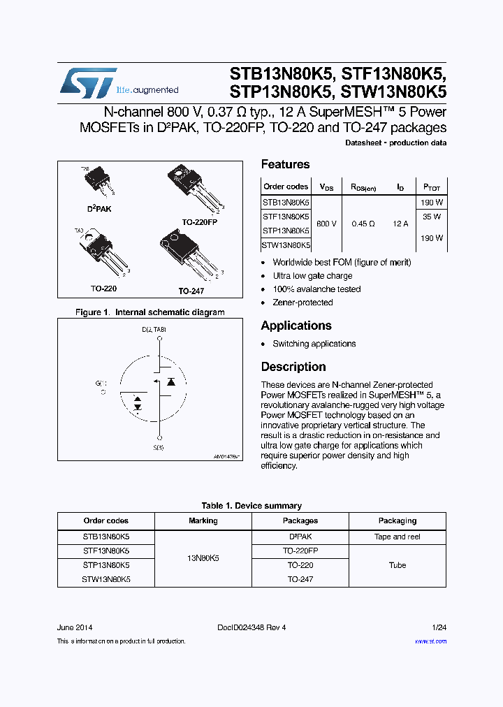 STB13N80K5_8239055.PDF Datasheet