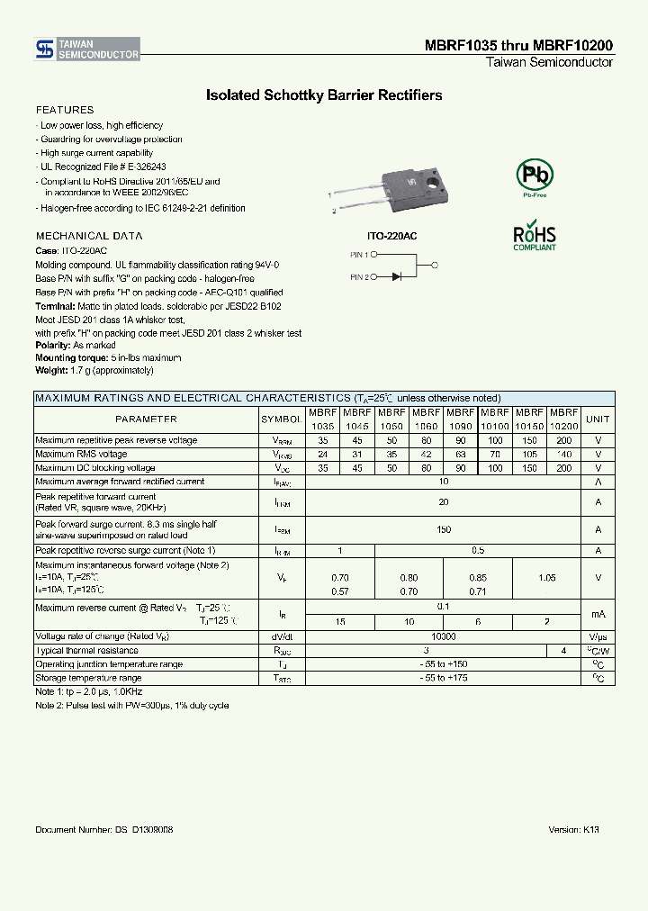 MBRF10100_8241162.PDF Datasheet