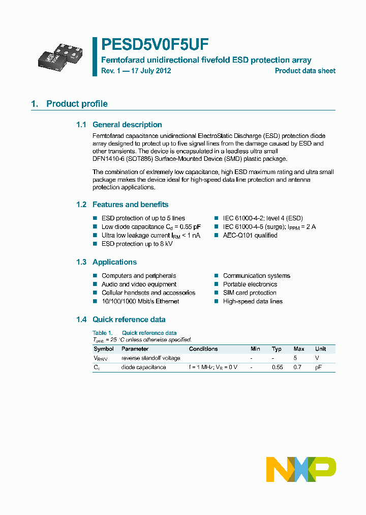 PESD5V0F5UF-15_8241620.PDF Datasheet