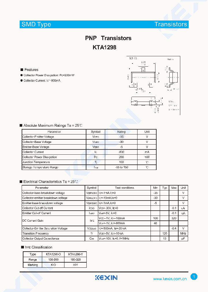 KTA1298-O_8241851.PDF Datasheet