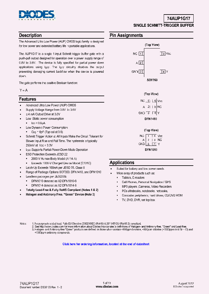 74AUP1G17FZ4-7_8241882.PDF Datasheet