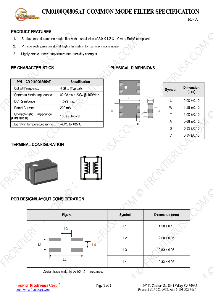 CM0100Q0805AT_8244526.PDF Datasheet