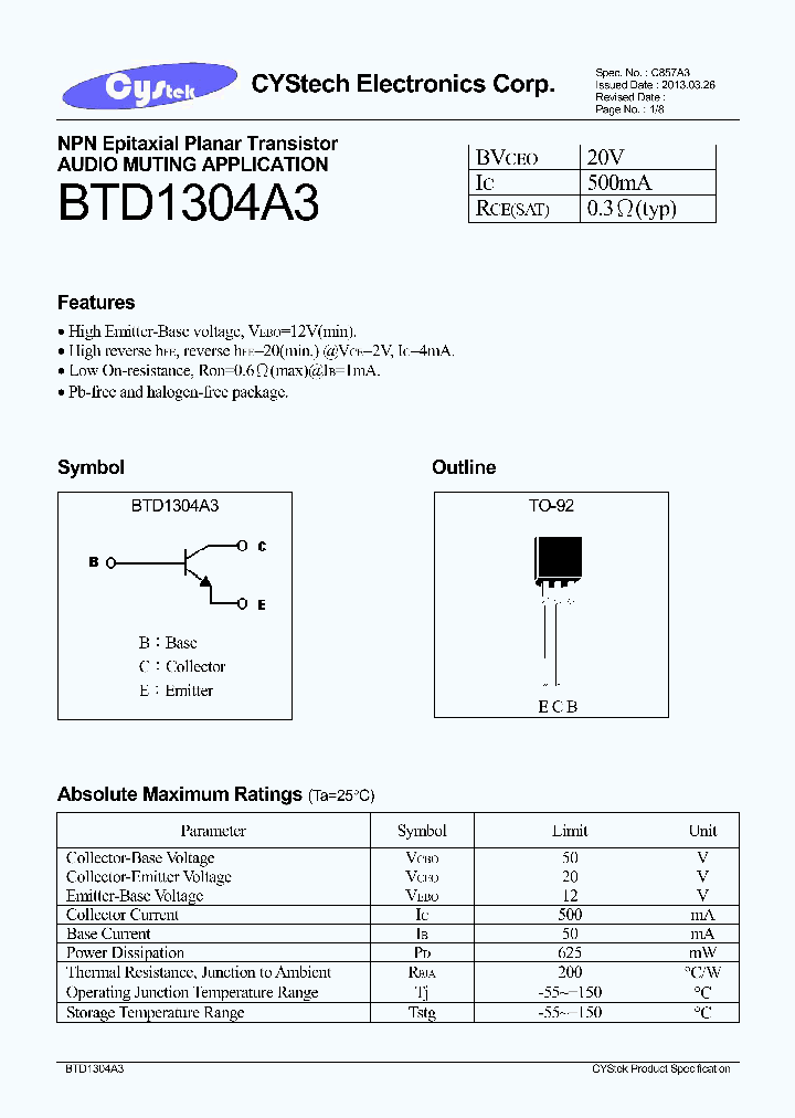 BTD1304A3-0-BK-G_8245068.PDF Datasheet