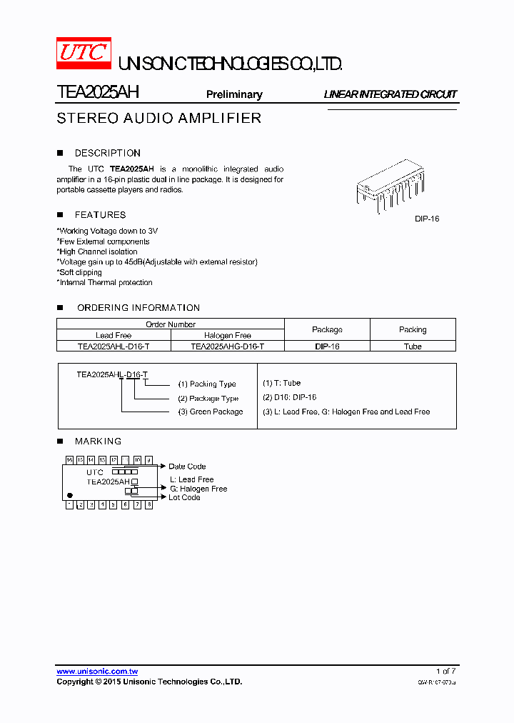 TEA2025AHL-D16-T_8251341.PDF Datasheet