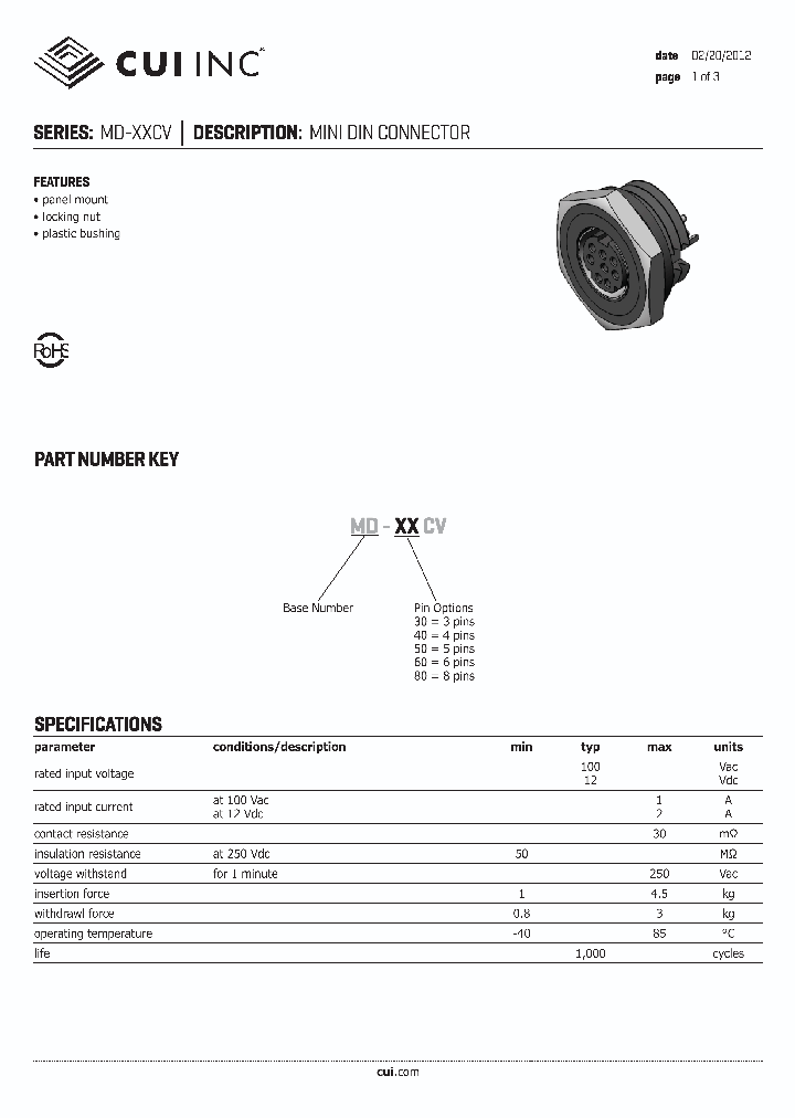 MD-60CV_8252319.PDF Datasheet