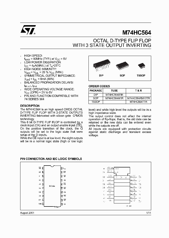 M74HC564M1R_8252580.PDF Datasheet