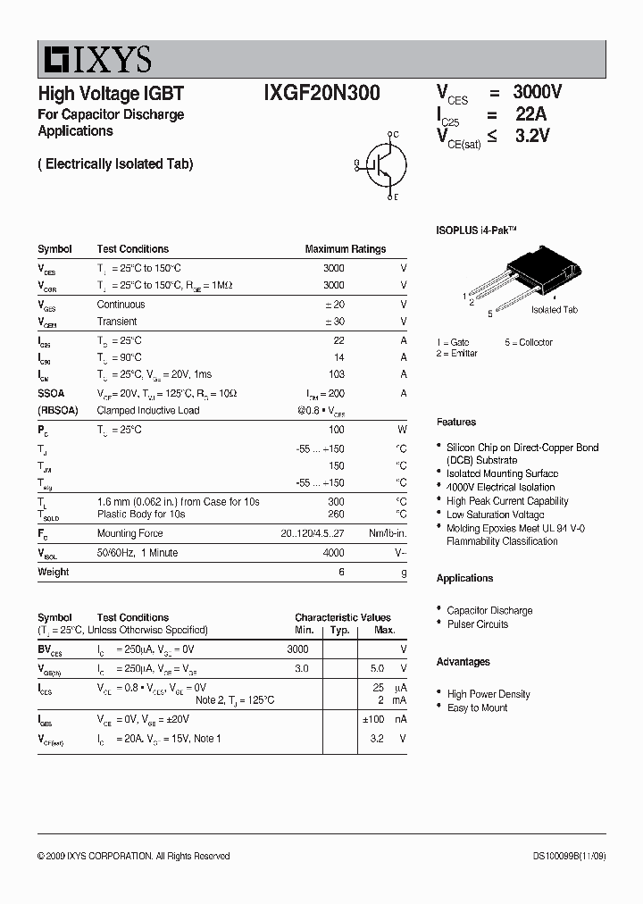 IXGF20N300_8252827.PDF Datasheet