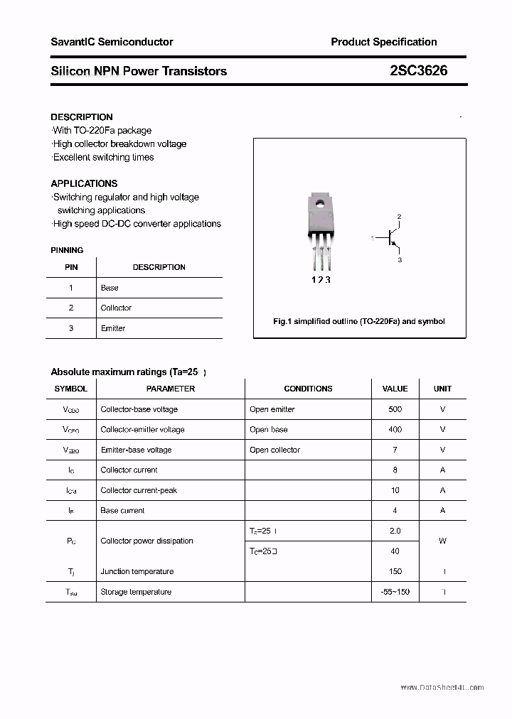 2SC3626_7853023.PDF Datasheet